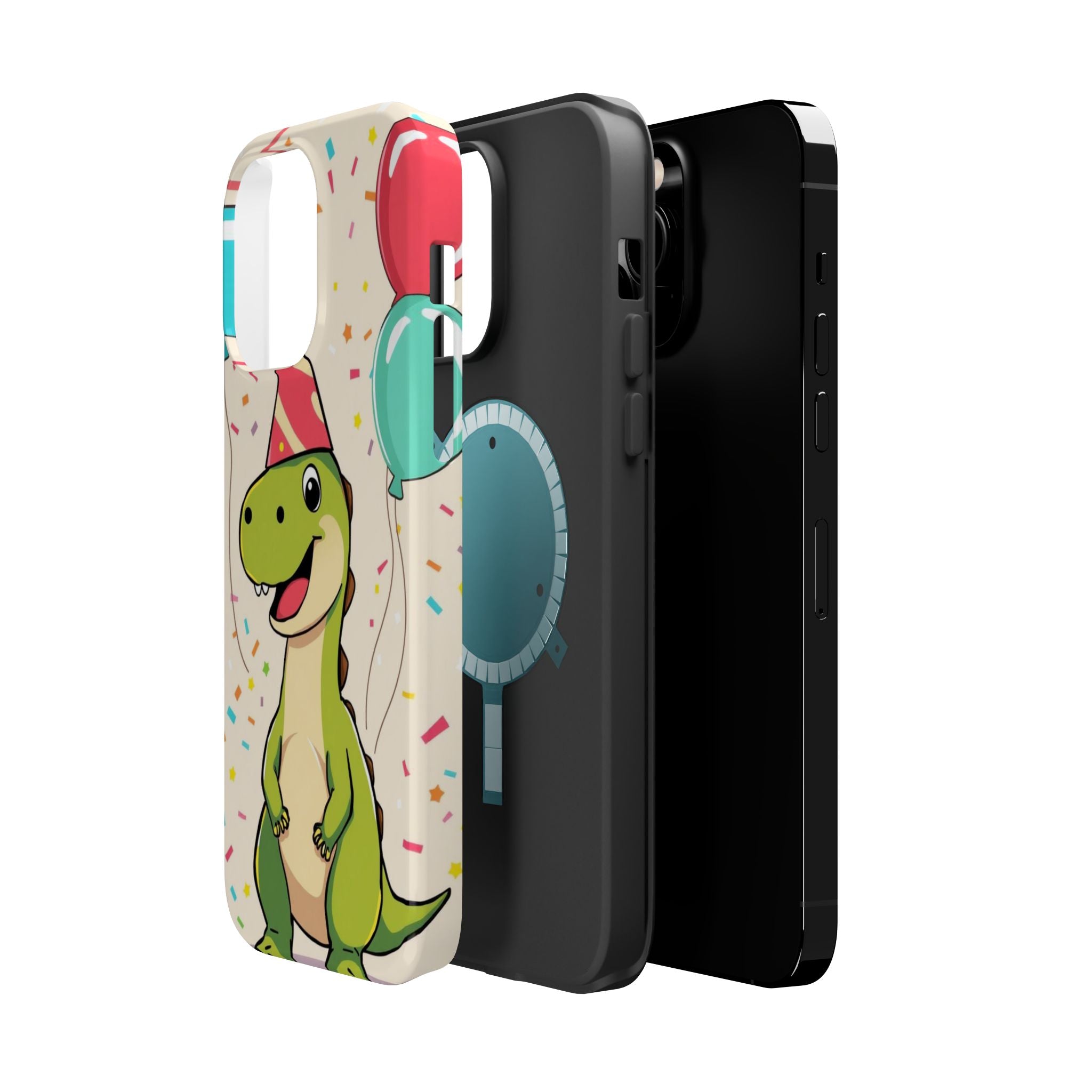iPhone Dino with Party Hat Kids Fun Phone Case Gift Slim Snap Case · iPhone Case