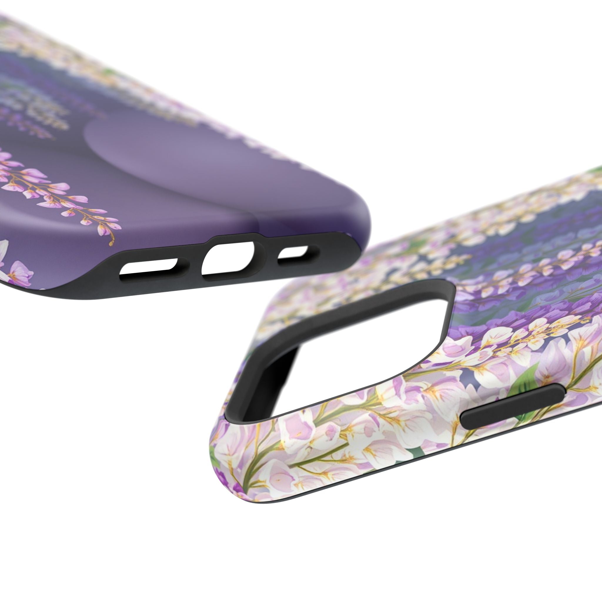 iPhone Mint And Blush Wisteria Cascade Slim Everyday Designer Case · iPhone Case