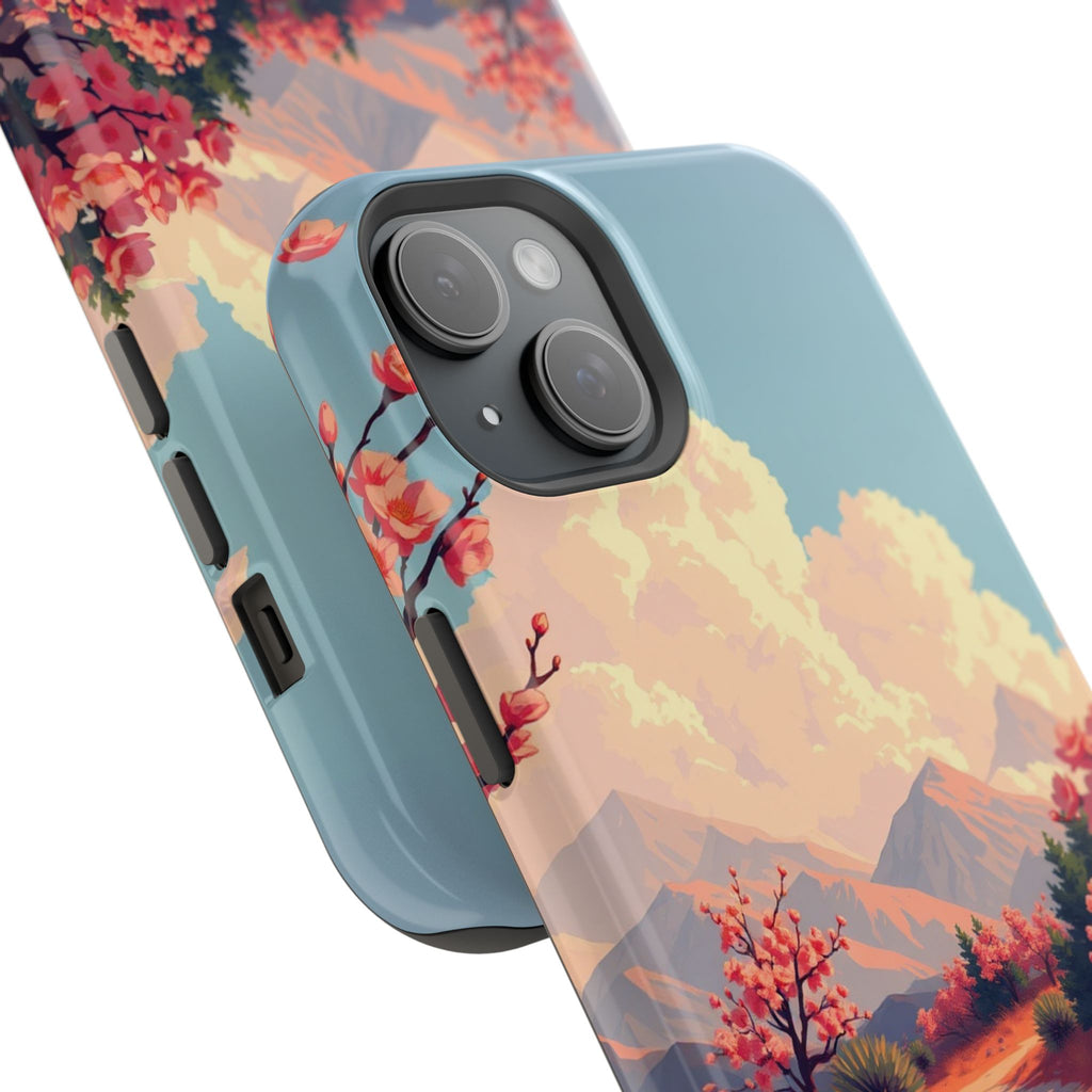 iPhone Burnt Orange And Sand Blossom Trail Slim iPhone Everyday · iPhone Case