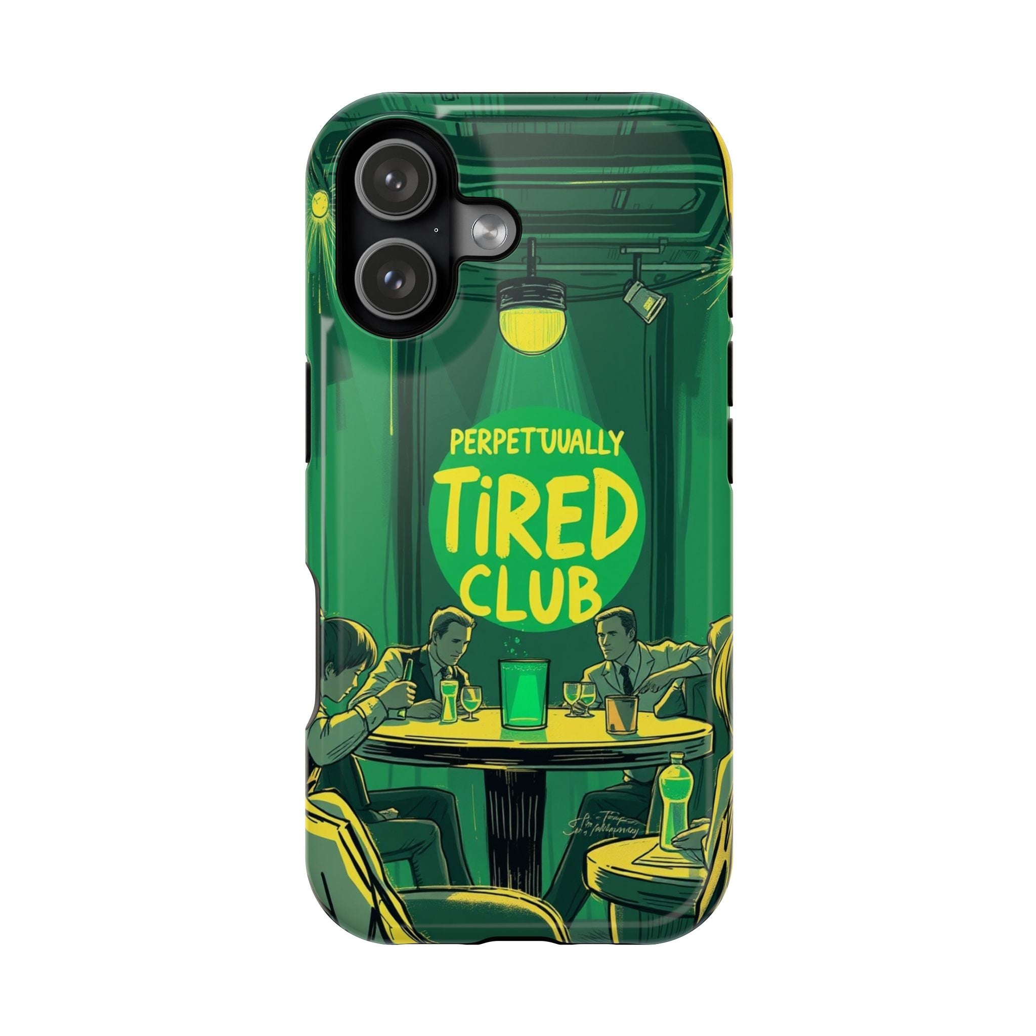 iPhone Radiant Perpetually Tired Club Design Slim Everyday Designer Case · iPhon