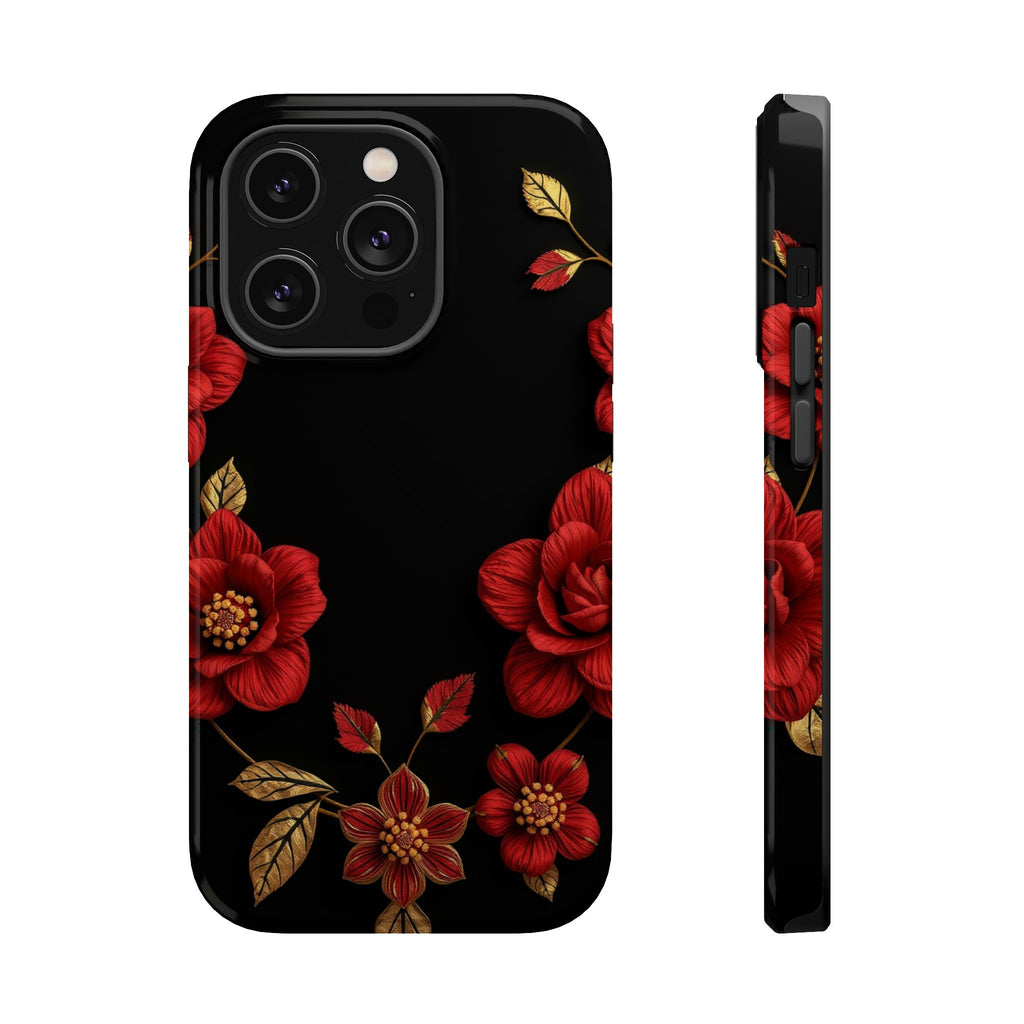 iPhone Floral Gold Foil 3D Digital Bold Modern Everyday Snap Case · iPhone Case