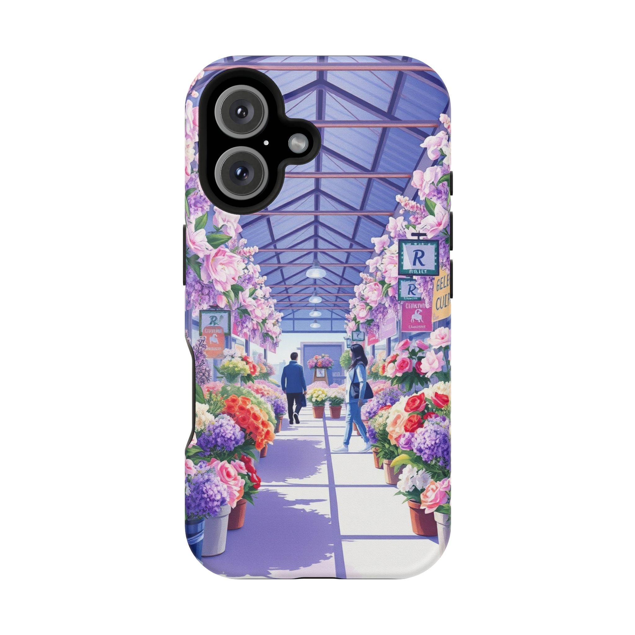 iPhone Flower Market Cinematic Art Clean Minimal Snap Cas Slim Snap Case · iPhon