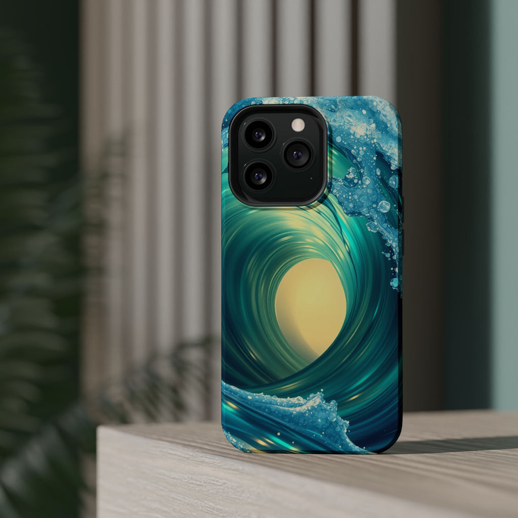 iPhone Ocean Wave Crash Holographic Iridescent Soft iPhone Finish · iPhone Case