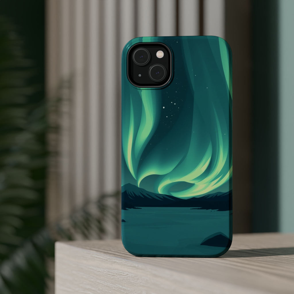 iPhone Northern Lights Abstract Geometric Slim iPhone Everyday Designer · iPhone