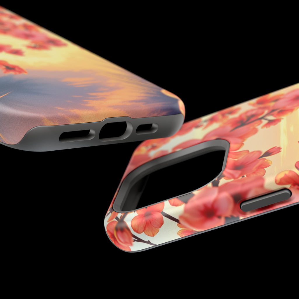 iPhone Sunset Amber And Peach Blossom Trail Slim Snap Cas Carry Case · iPhone Ca