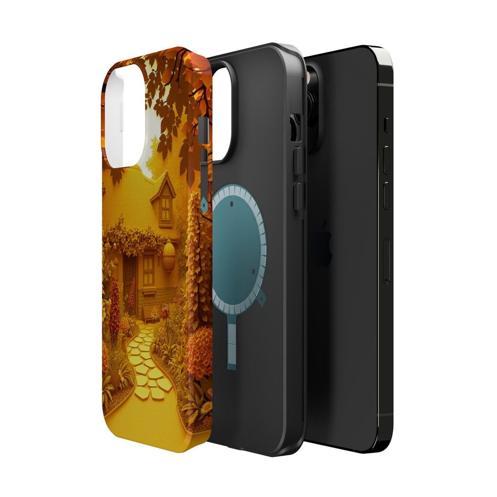 iPhone Vibrant Cottage Garden Design Slim Everyday Designer Case · iPhone Case