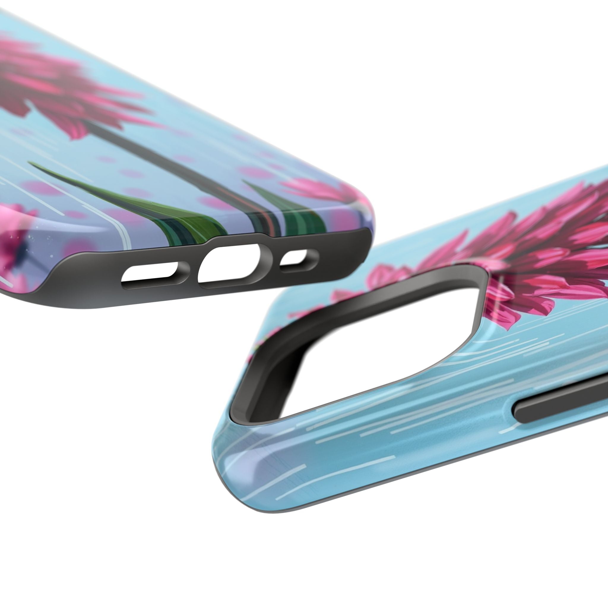 iPhone Cyan And Magenta Spring Shower Bloom Slim iPhone Everyday · iPhone Case