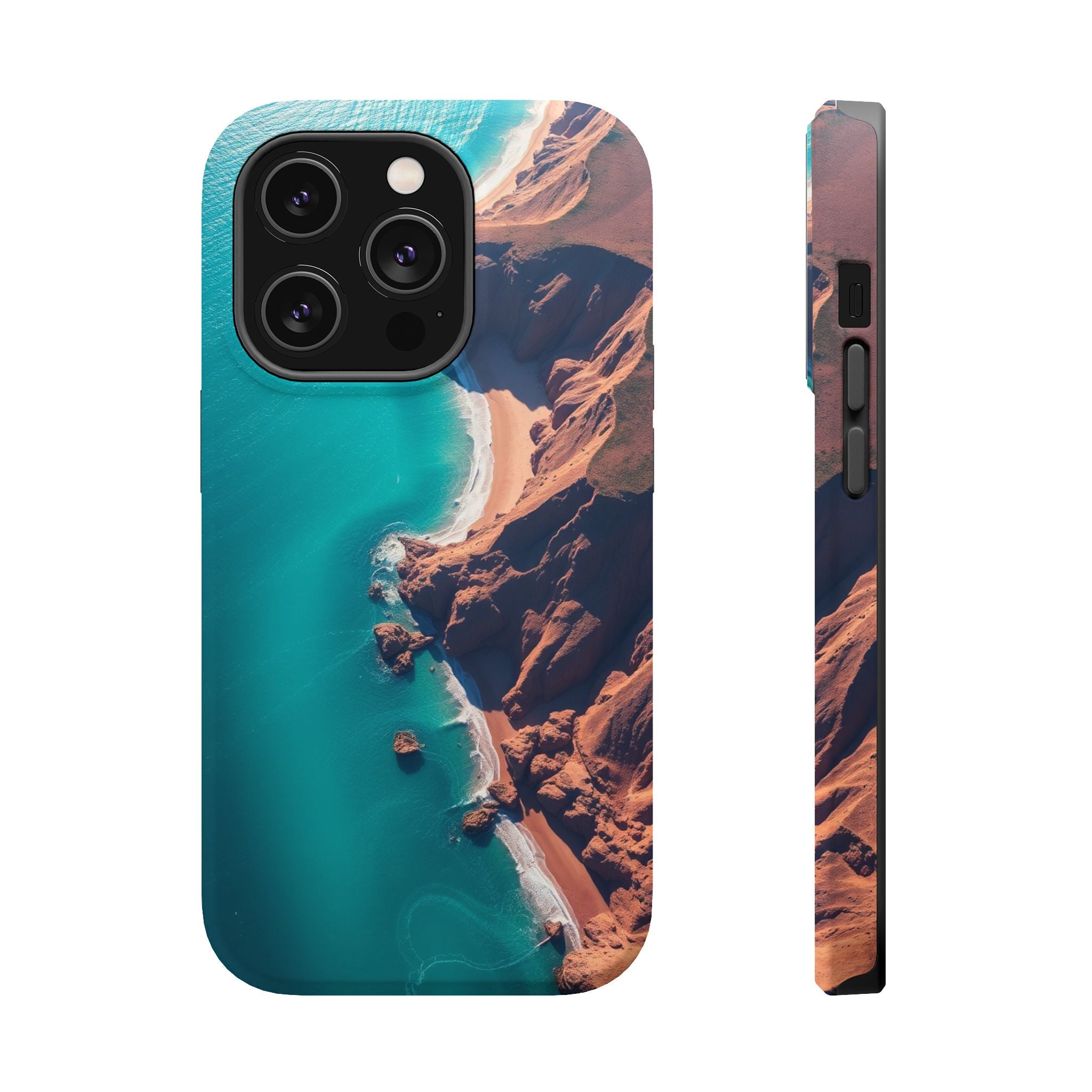 iPhone Shoreline Aerial Abstract Geometric Slim iPhone Everyday · iPhone Case