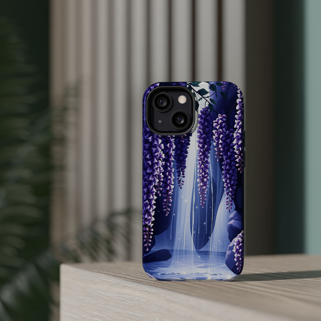 iPhone Wisteria Cascade Serene Design Slim Snap Case Ga · iPhone Case