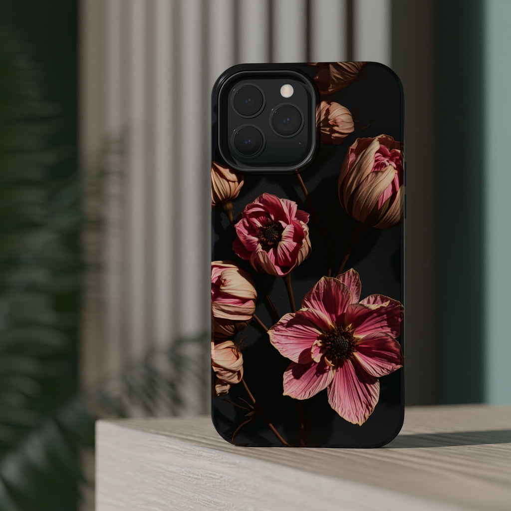 iPhone Dried Flower Flat Lay Electric Art Slim Snap Case · iPhone Case