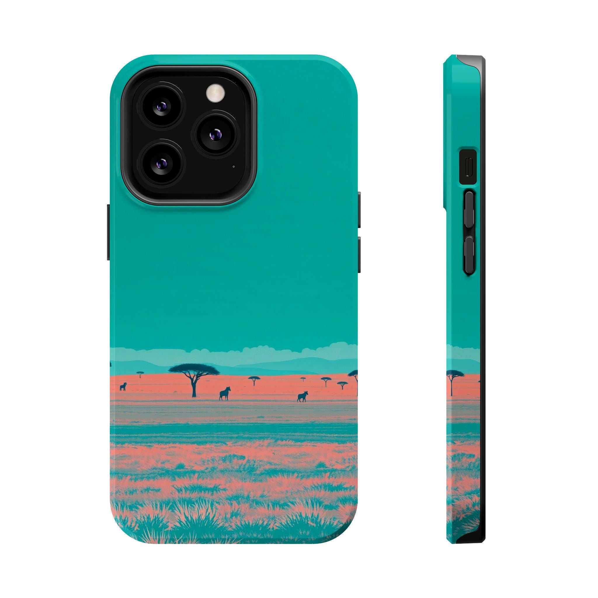 iPhone Savanna Horizon Risograph Print Slim Everyday Designer Case · iPhone Case