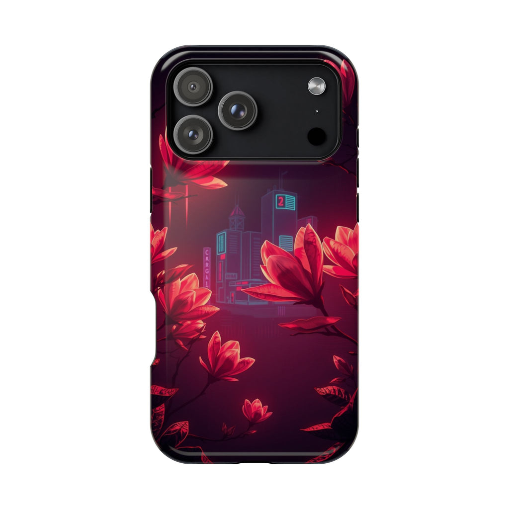 iPhone Charcoal And Copper Magnolia Dream Slim iPhone Everyday Designer · iPhone