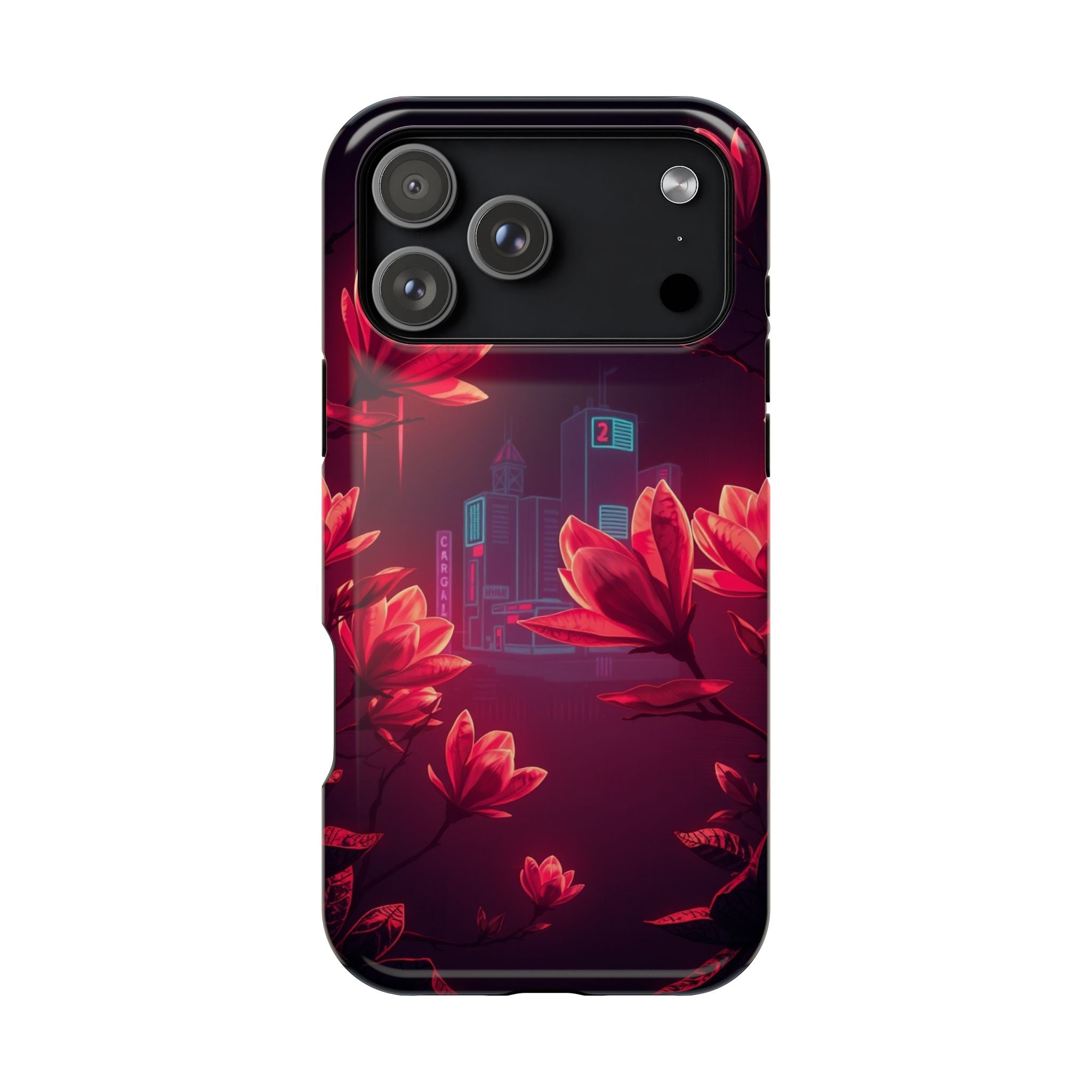 iPhone Charcoal And Copper Magnolia Dream Slim iPhone Everyday Designer · iPhone