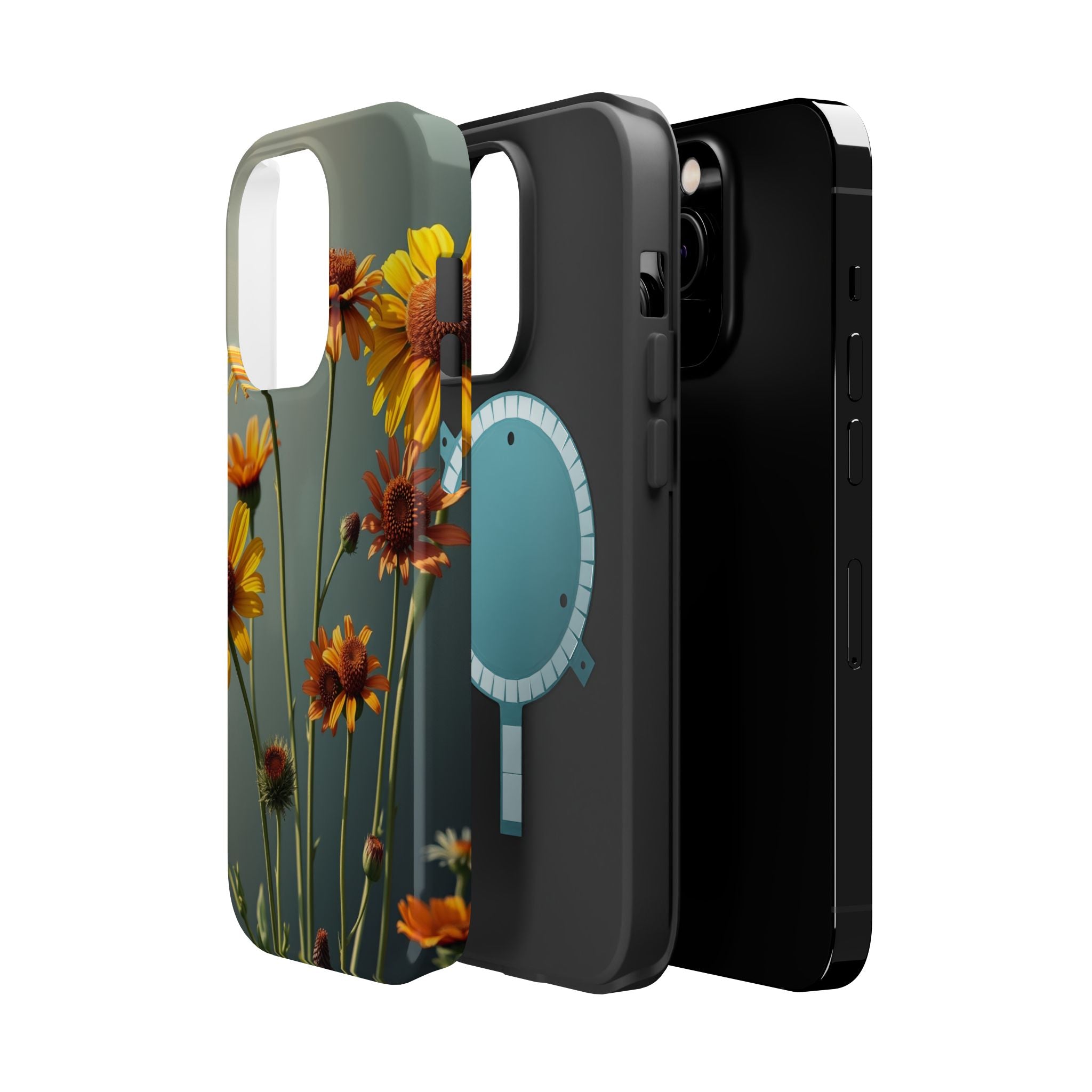 iPhone Mustard And Rust Wildflower Bunch Slim Everyday iPhone Designer · iPhone