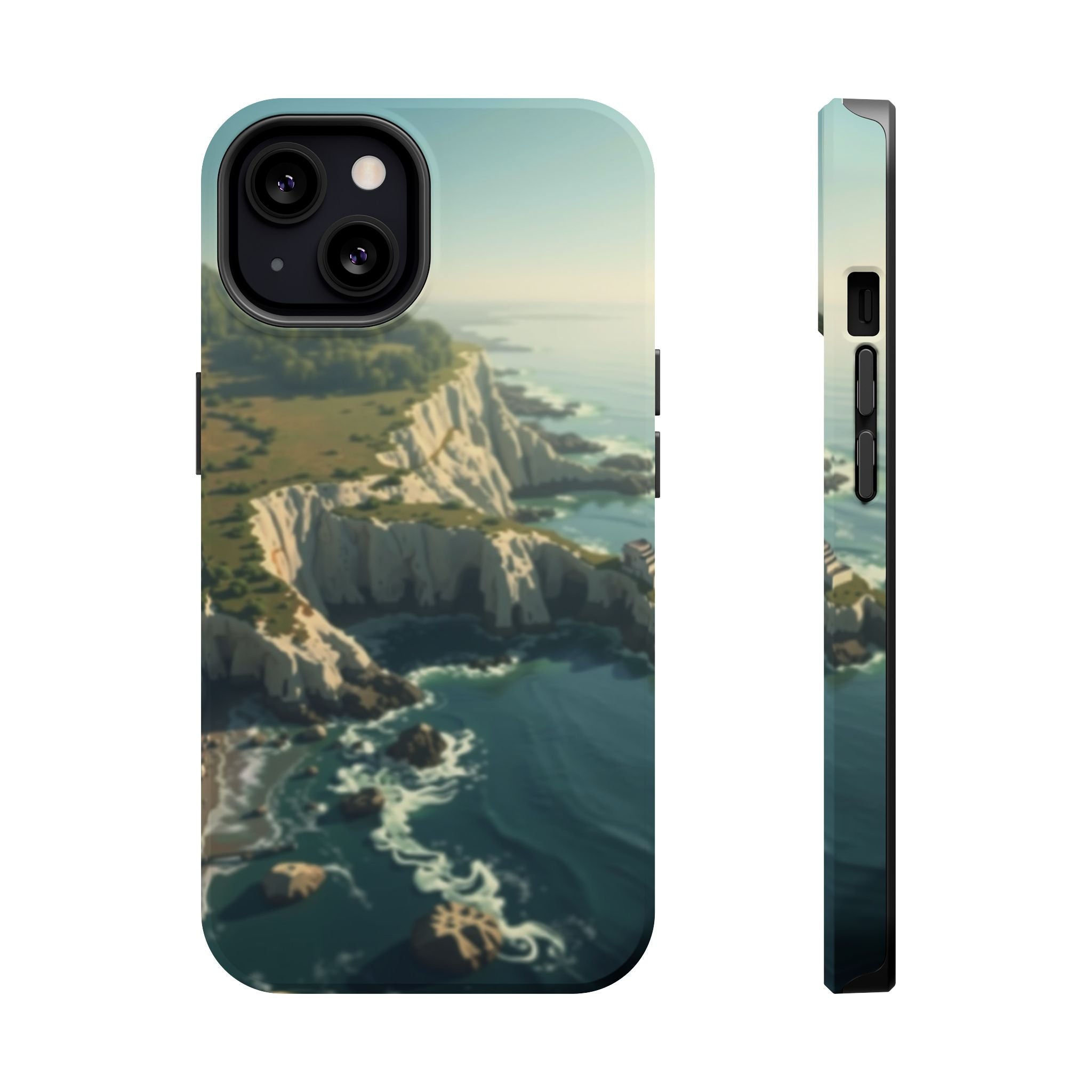 iPhone Shoreline Aerial Mystic Art Bold Modern Everyday Snap Case · iPhone Case