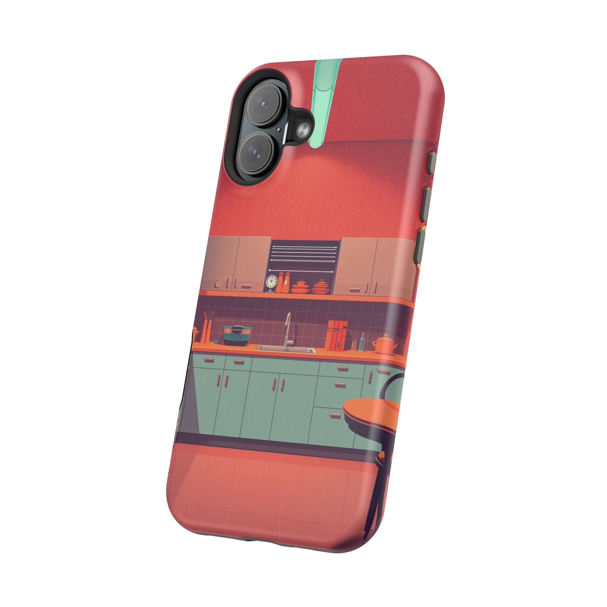 iPhone Earthy 1950s Kitchen Design Bold Modern Everyday Snap Case · iPhone Case