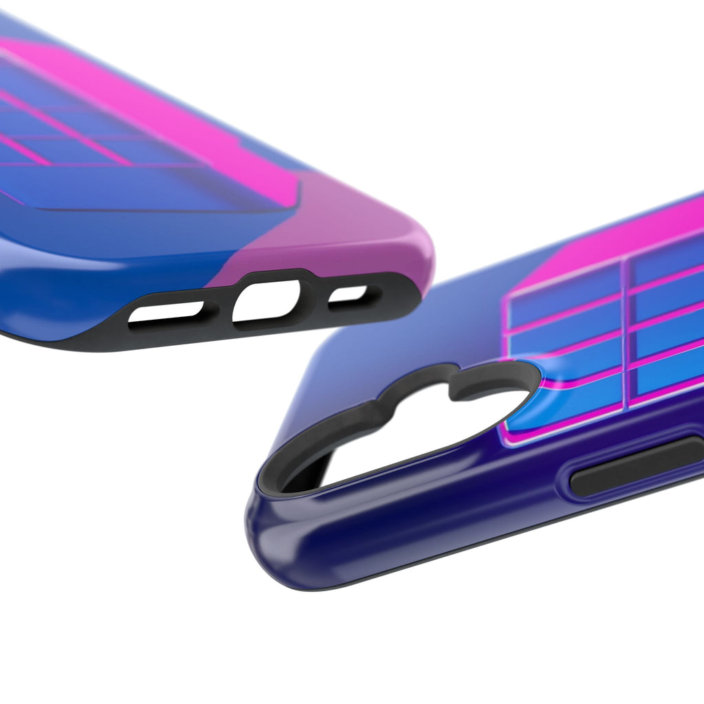 iPhone Earthy 80s Grid Synthwave Design Slim Everyday Designer Case · iPhone Cas