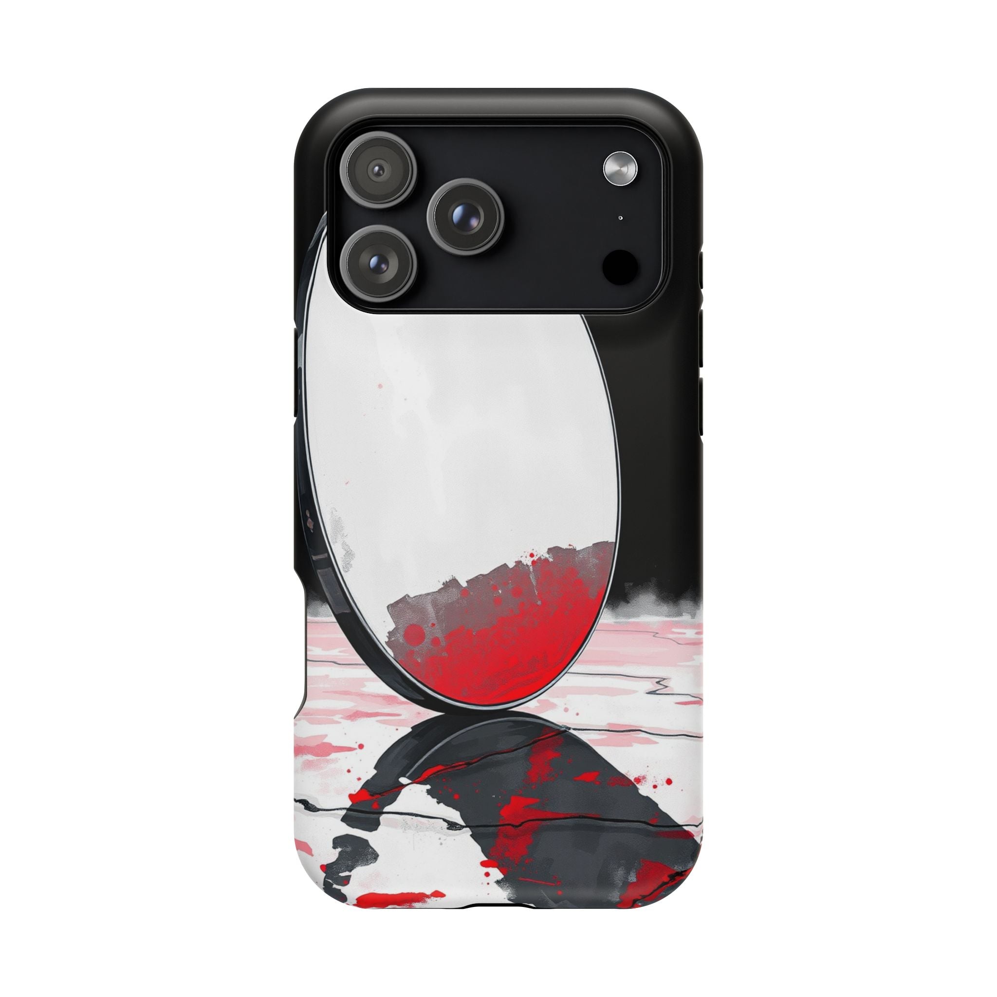 iPhone Earthy Salt Flat Mirror Design Slim Everyday Designer Case · iPhone Case