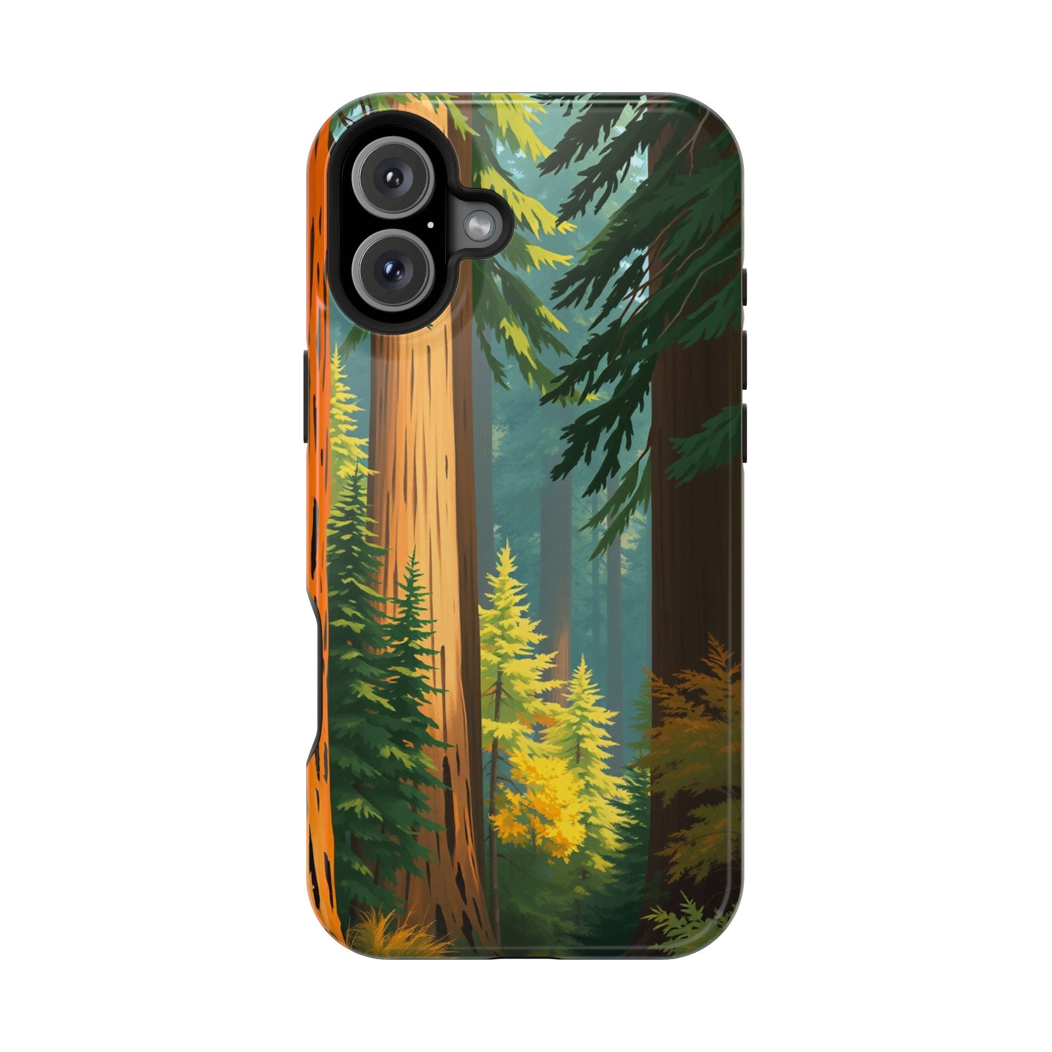 iPhone Redwood Forest Oil Painting Impressionist Clean iPhone Minimal · iPhone C