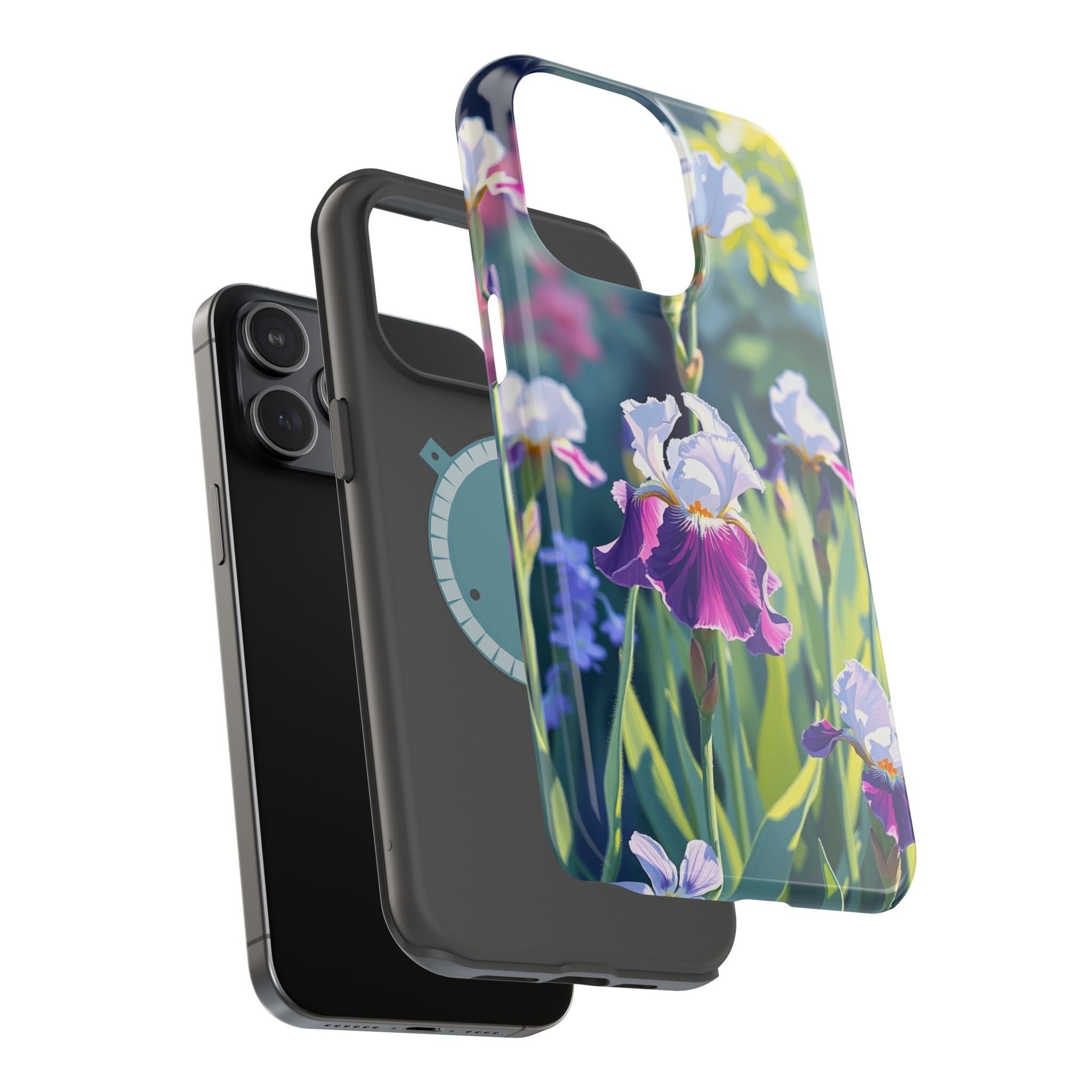 iPhone Vibrant Iris Garden Design Bold Modern Everyday Snap Case · iPhone Case
