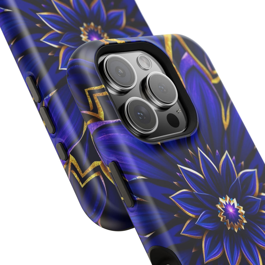 iPhone Floral Mandala Electric Art 14 Slim Everyday Designer Case · iPhone Case