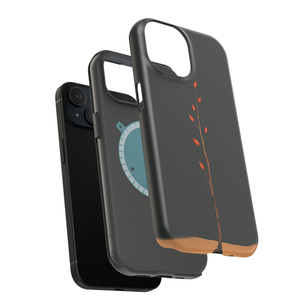 iPhone Burnt Orange And Sand Minimalist Stem Slim iPhone Everyday · iPhone Case
