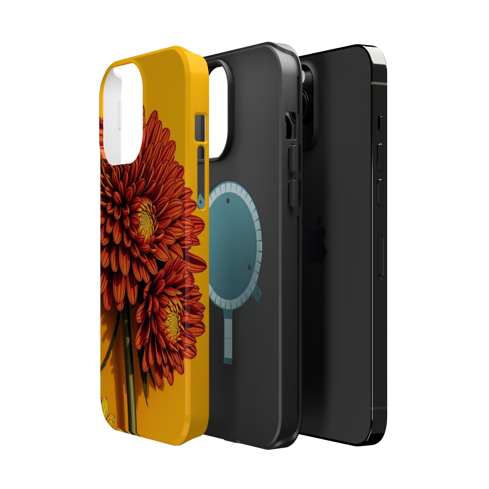 iPhone Mustard And Rust Ranunculus Stack Slim Everyday iPhone 14 · iPhone Case