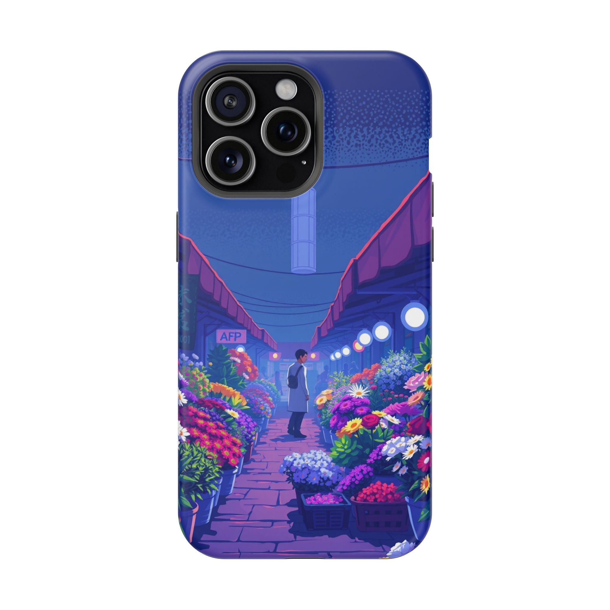 iPhone Flower Market Electric Art Bold Modern Everyday Snap Case · iPhone Case