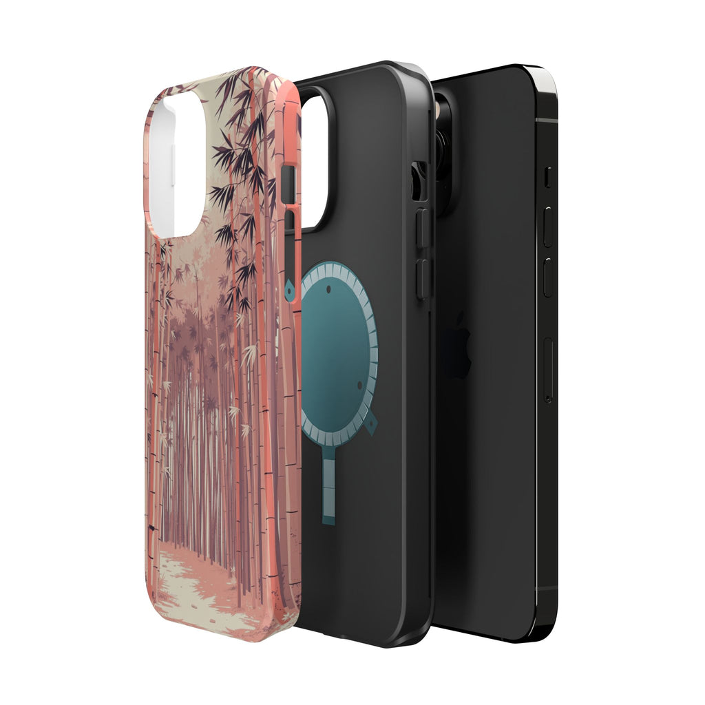 iPhone Rose Pink And Cream Bamboo Grove Slim Everyday iPhone 19 · iPhone Case