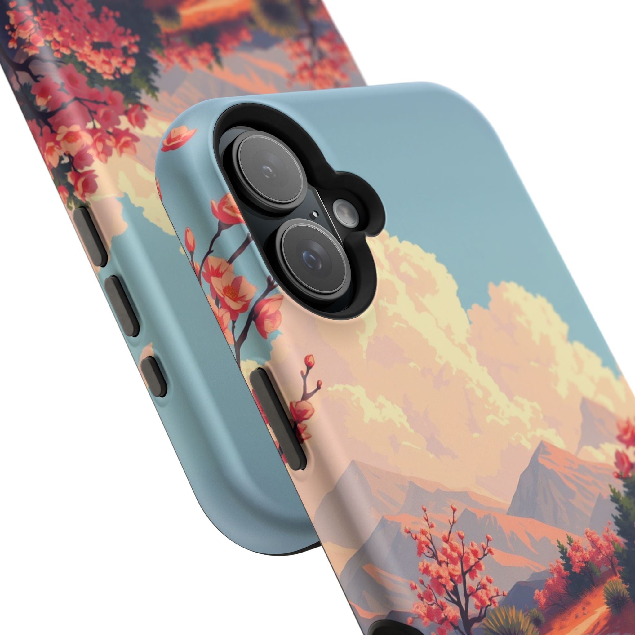 iPhone Burnt Orange And Sand Blossom Trail Slim iPhone Everyday · iPhone Case