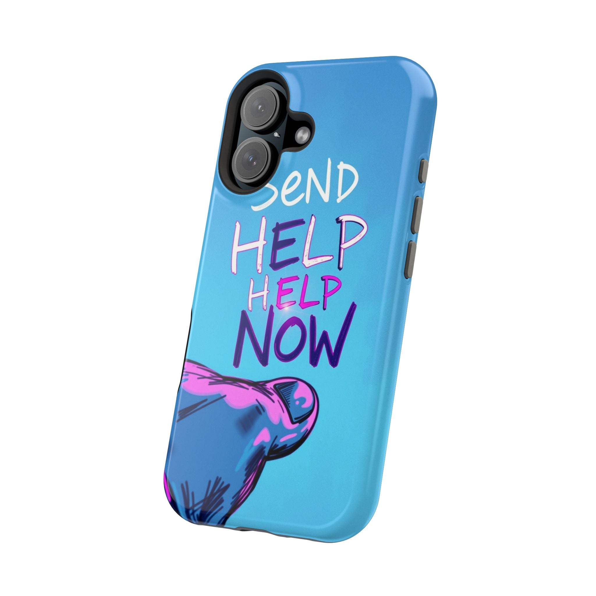 iPhone Radiant Send Help Now Design Slim Everyday Designer Case · iPhone Case