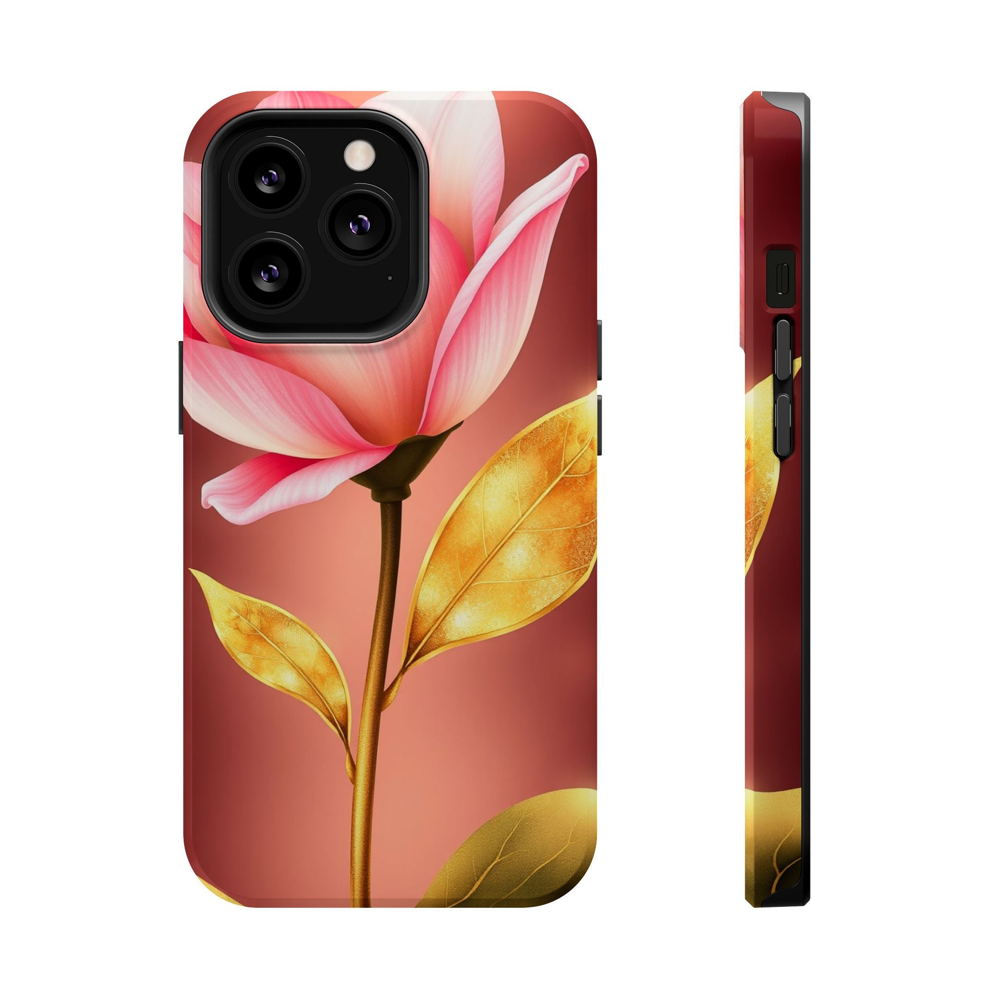 iPhone Dreamy Bloom and Leaf Design 14 Slim Everyday Designer Case · iPhone Case