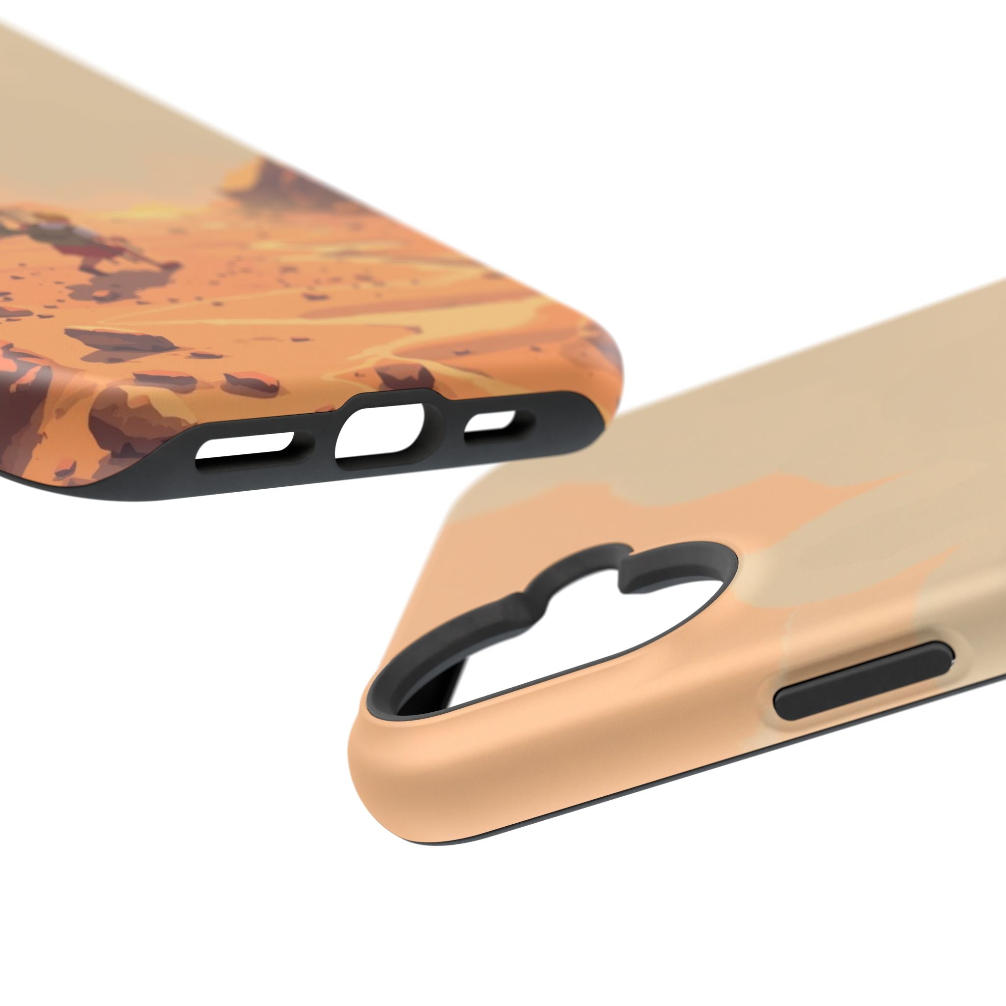 iPhone Burnt Orange And Sand Barely Surviving Slim Everyday Designer Case · iPho
