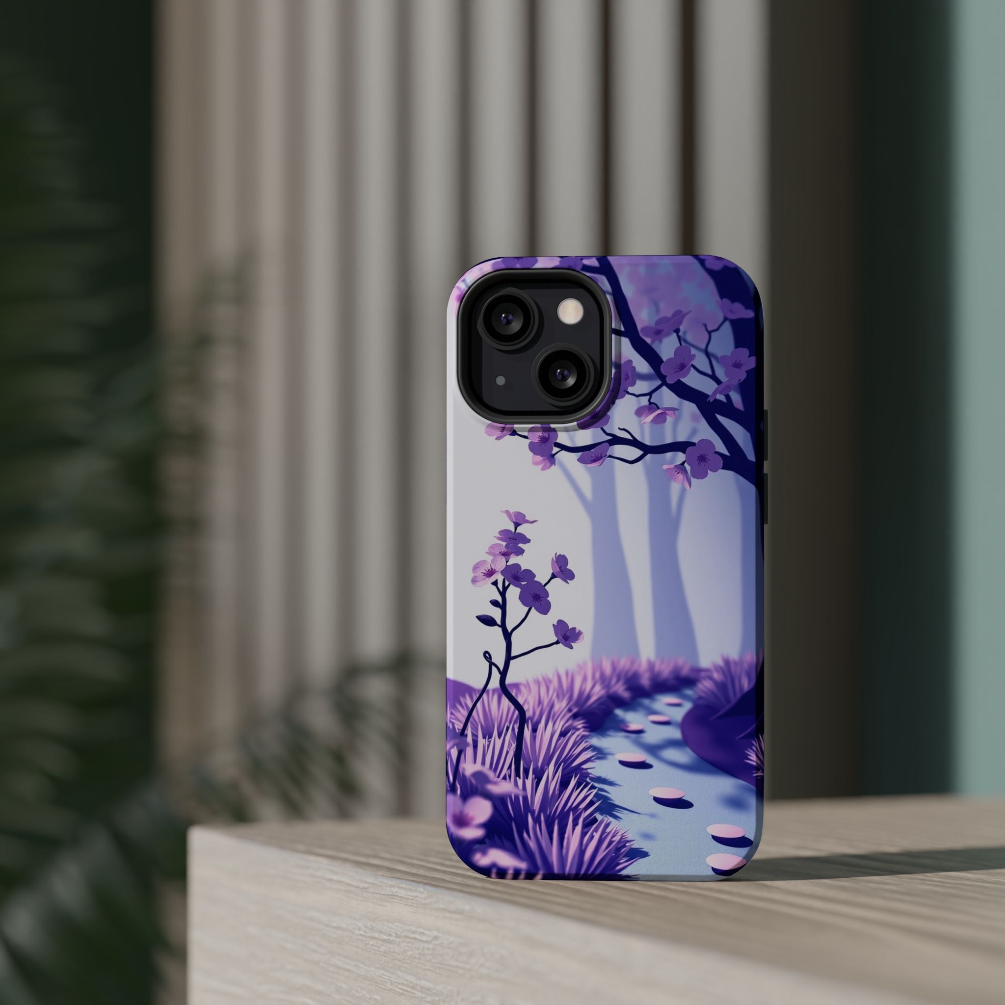 iPhone Blossom Trail Paper Cut Art Bold Modern Everyday Snap Case · iPhone Case
