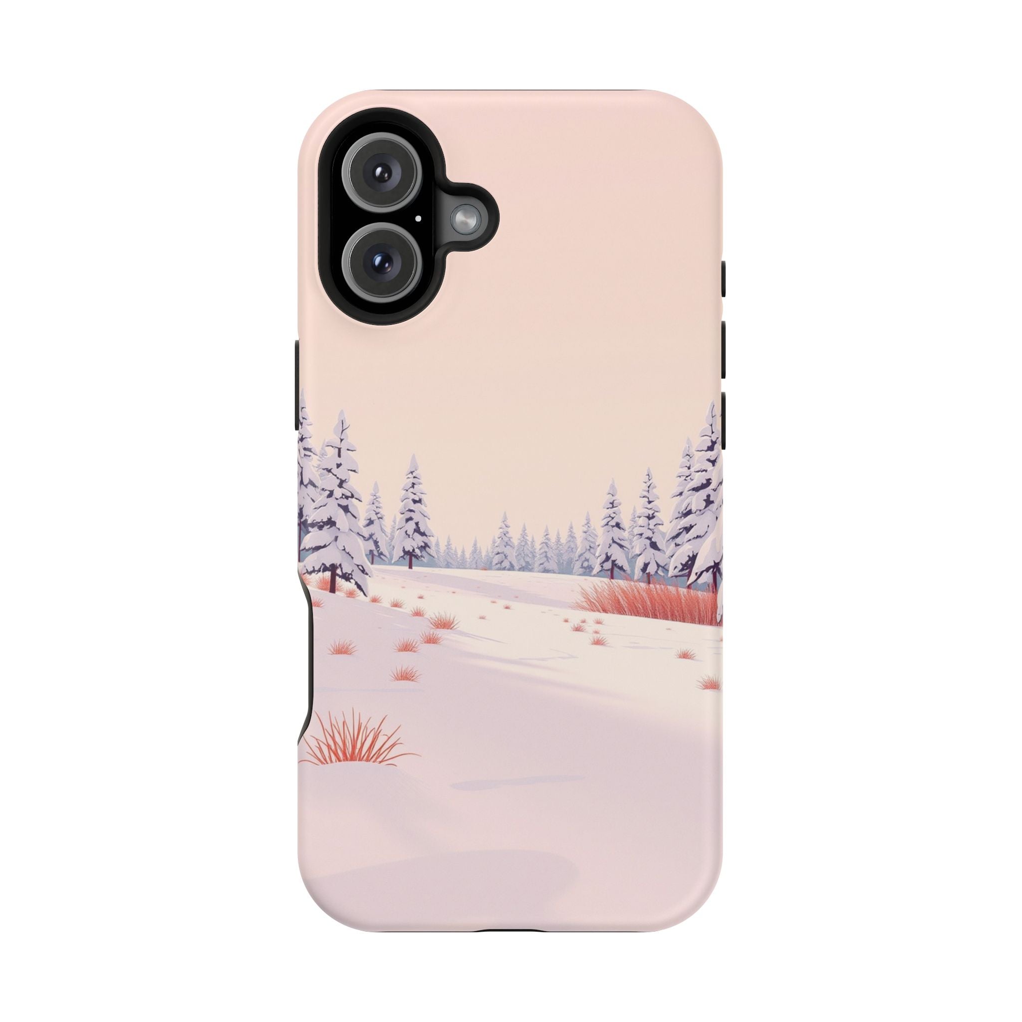 iPhone Snow Field Vintage Retro Poster Slim Everyday Designer Case · iPhone Case