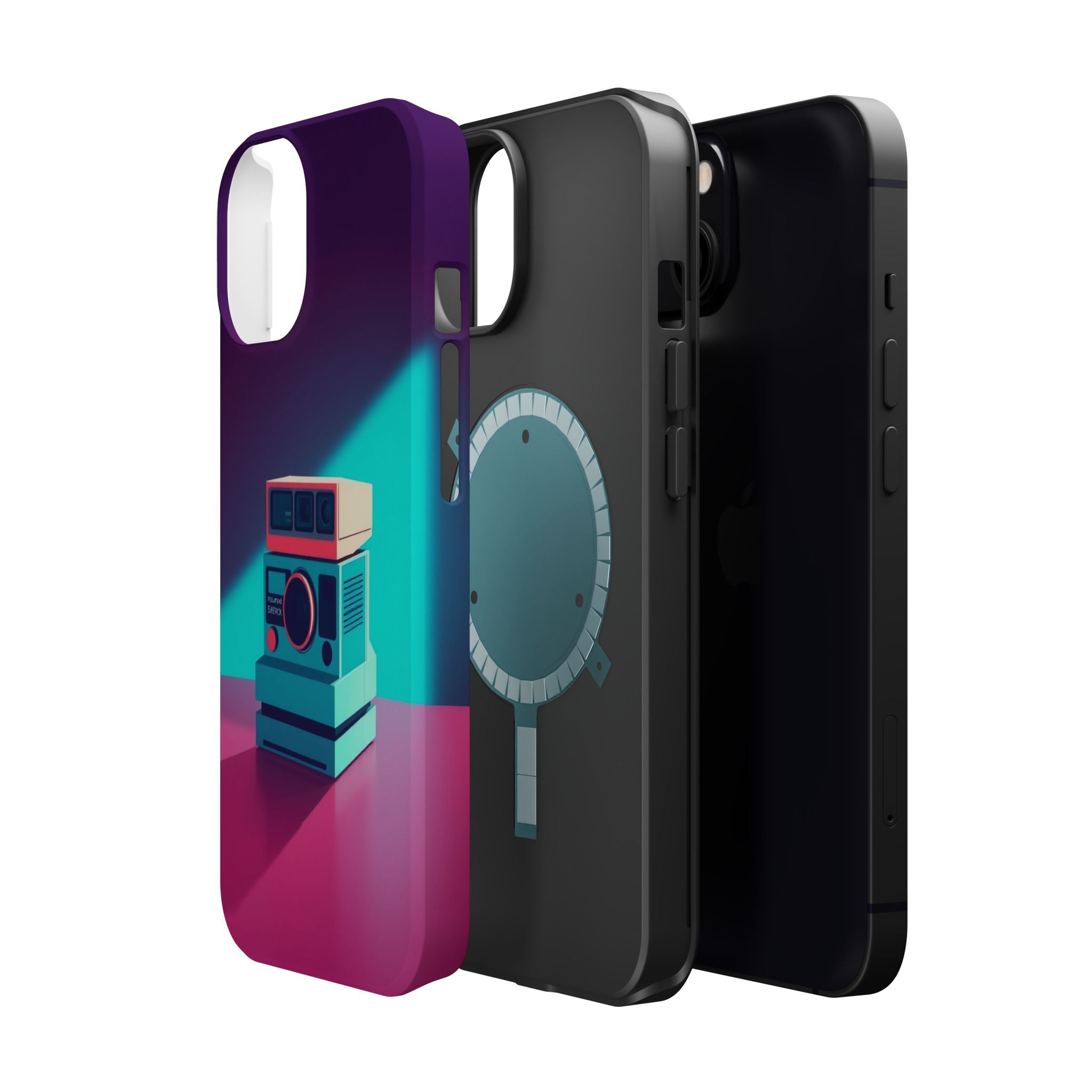 iPhone Polaroid Stack Memory Pop Art Bold Slim Everyday Designer Case · iPhone C