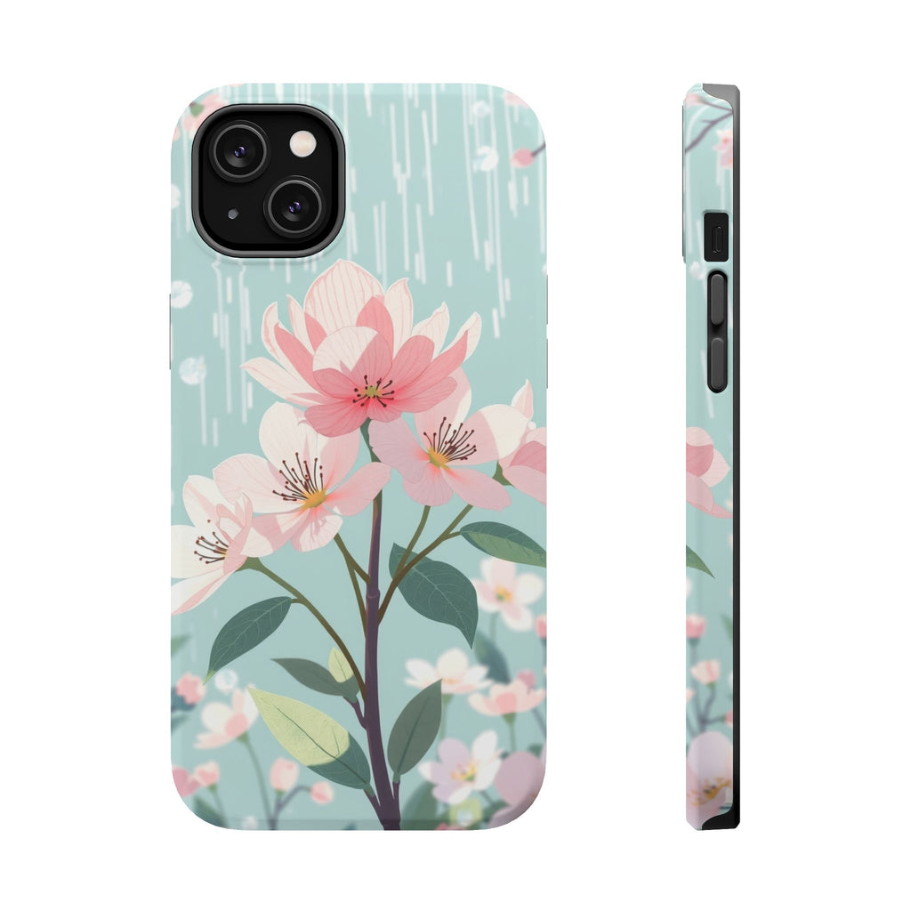 iPhone Mint And Blush Spring Shower Bloom Slim iPhone Everyday Designer · iPhone