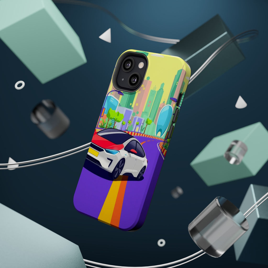 iPhone Electric Car Future Kids Fun Phone Case Gift Slim Snap Case · iPhone Case
