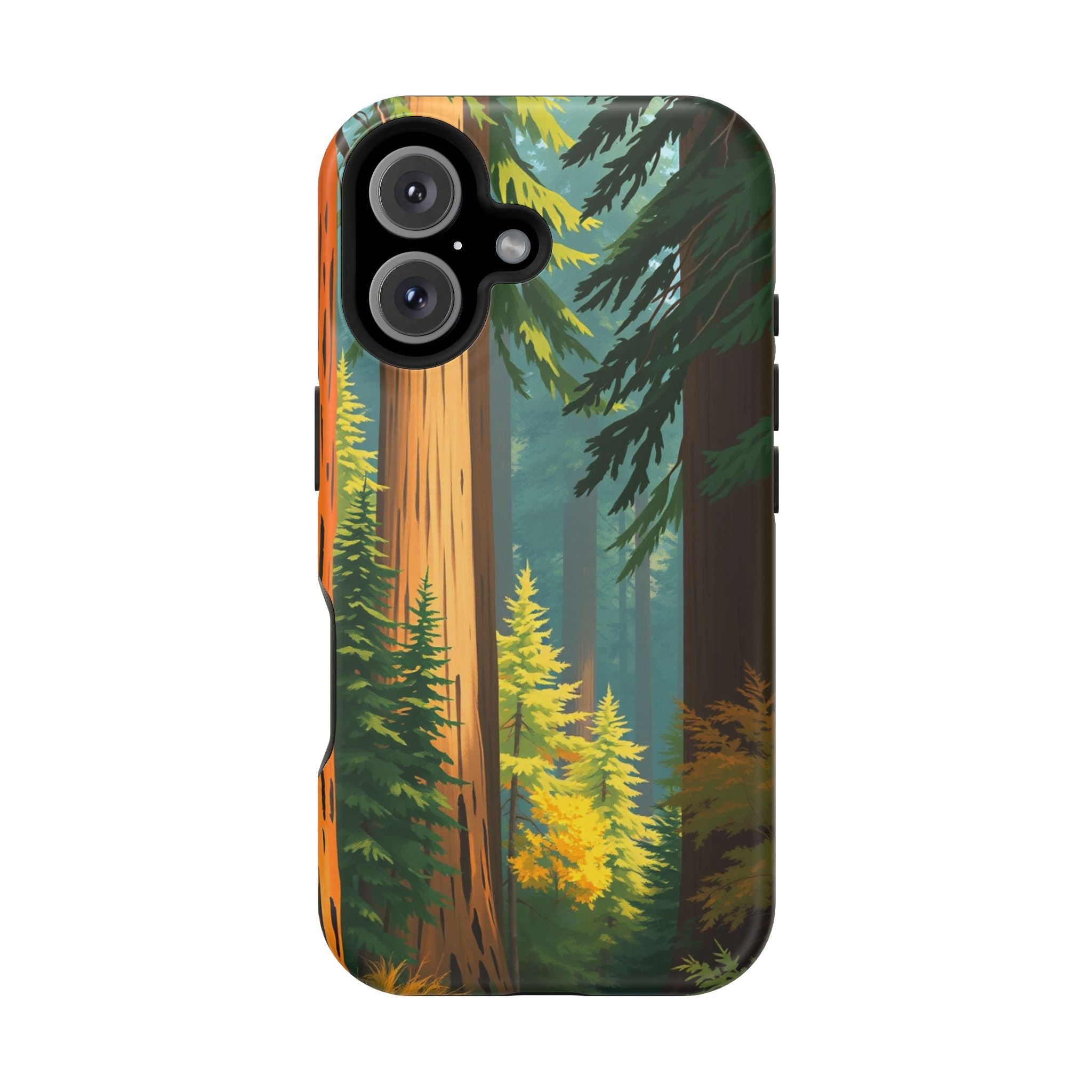 iPhone Redwood Forest Oil Painting Impressionist Clean iPhone Minimal · iPhone C