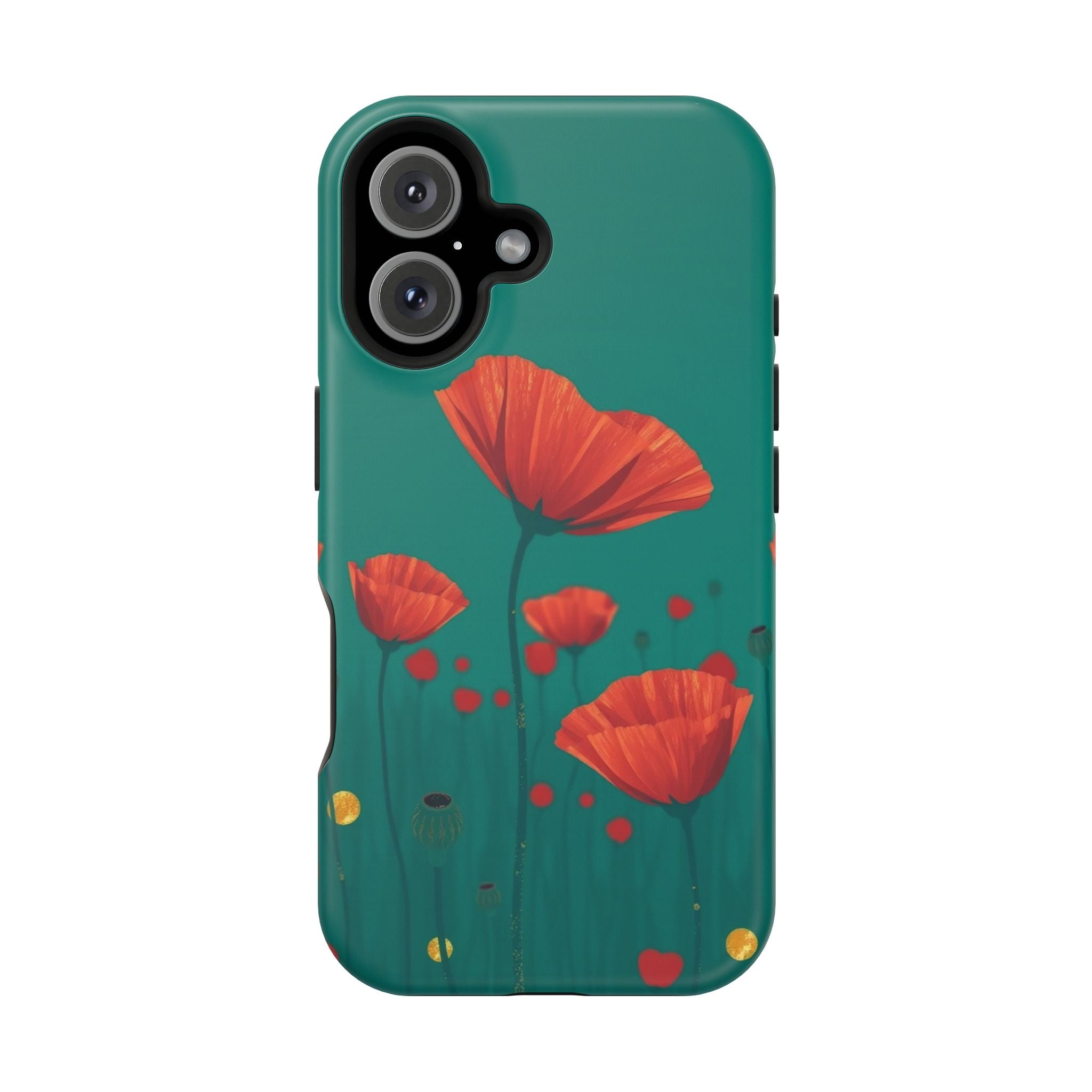 iPhone Earthy Poppy Field Design Bold Modern Everyday Snap Case · iPhone Case