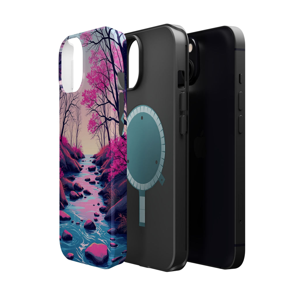 iPhone Spring Creek Mystic Art 15 Bold Modern Everyday Snap Case · iPhone Case