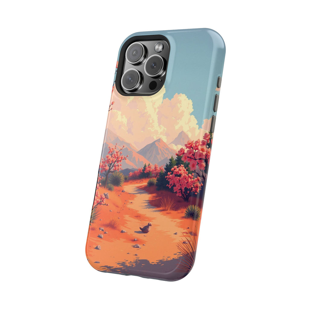 iPhone Burnt Orange And Sand Blossom Trail Slim iPhone Everyday · iPhone Case