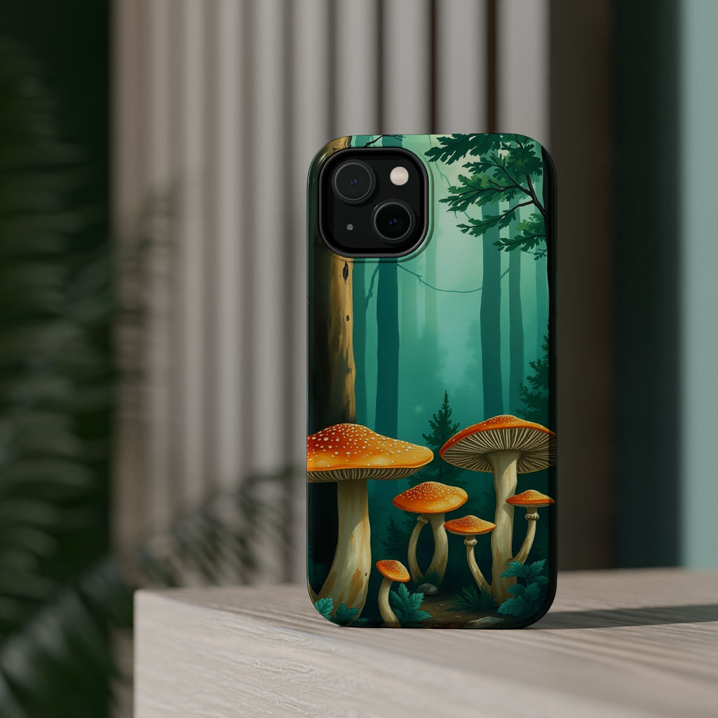 iPhone Mushroom Forest Oil Painting Impressionist iPhone Clean Minimal · iPhone