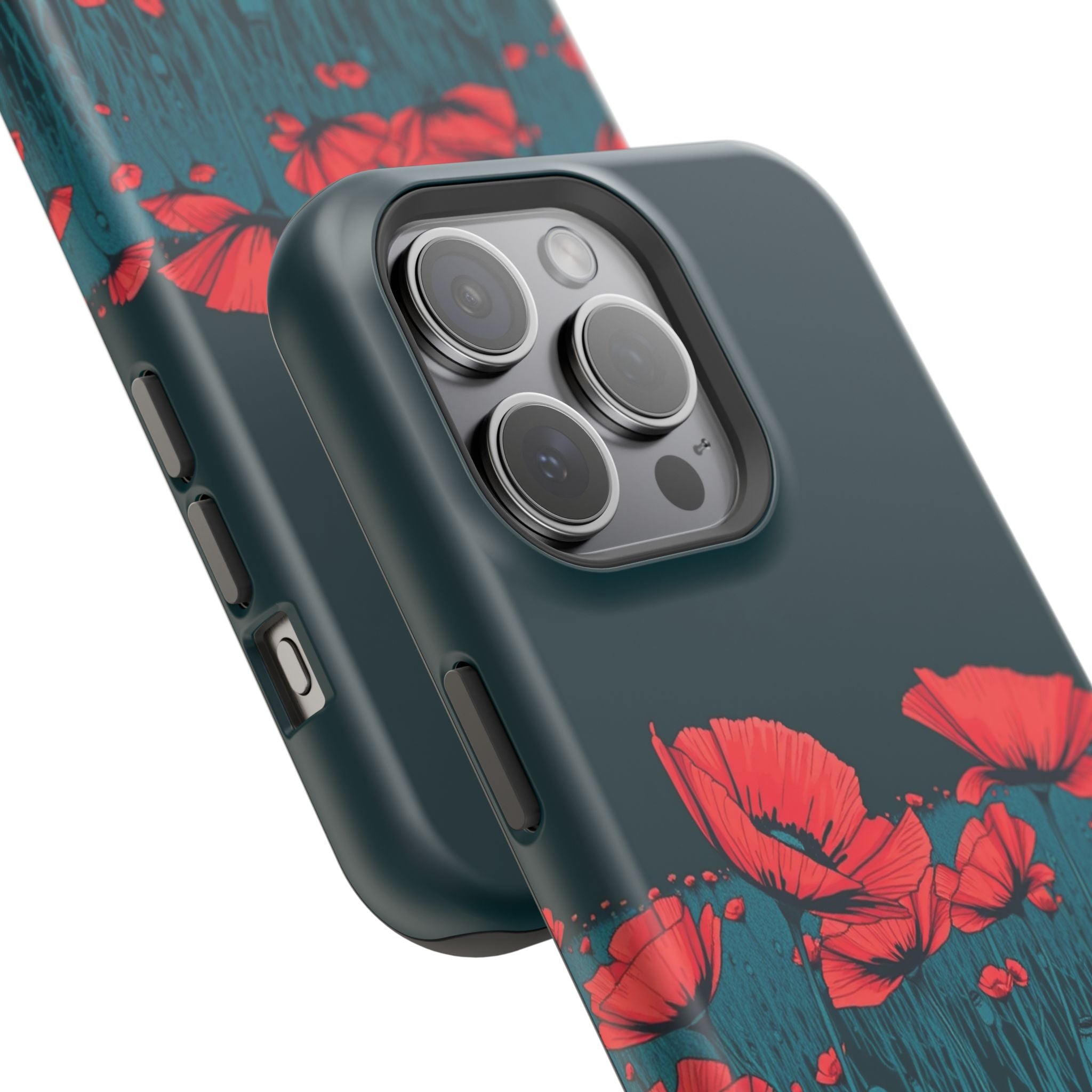 iPhone Poppy Field Dark Gothic Ink Clean Minimal Snap Cas Slim Snap Case · iPhon