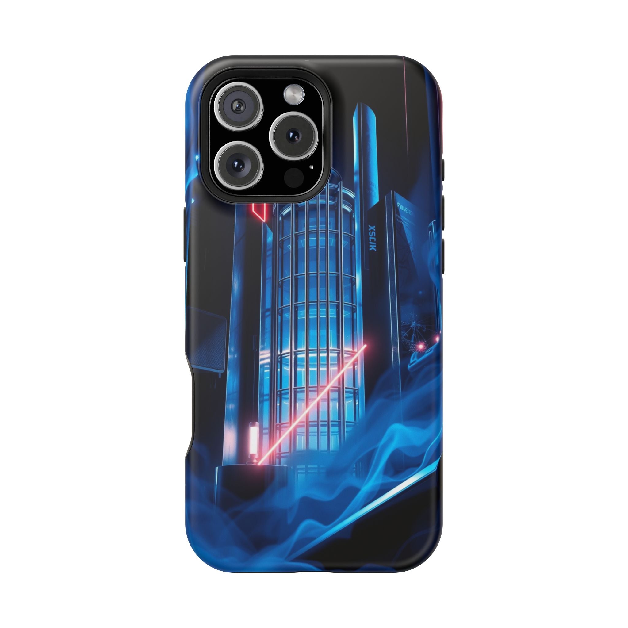 iPhone Midnight Blue And Silver Bauhaus Composition Slim Snap Case · iPhone Case