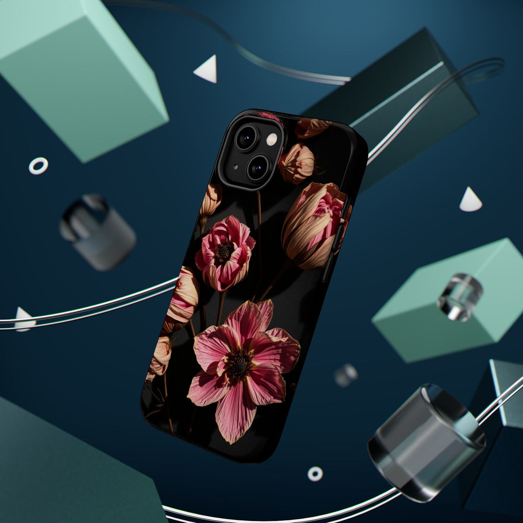 iPhone Dried Flower Flat Lay Electric Art Slim Snap Case · iPhone Case
