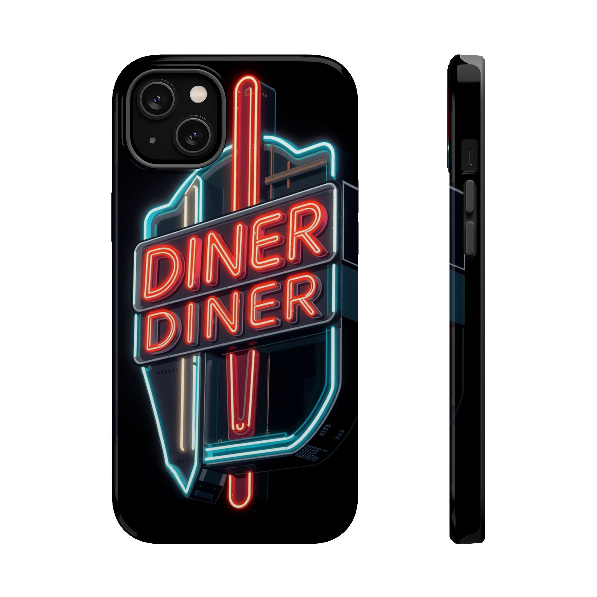 iPhone Neon Diner Sign Electric Art Slim Everyday Designer Case · iPhone Case