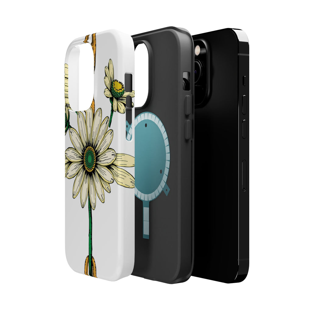 iPhone Daisy Chain Dark Gothic Ink Bold Modern Everyday Snap Case · iPhone Case