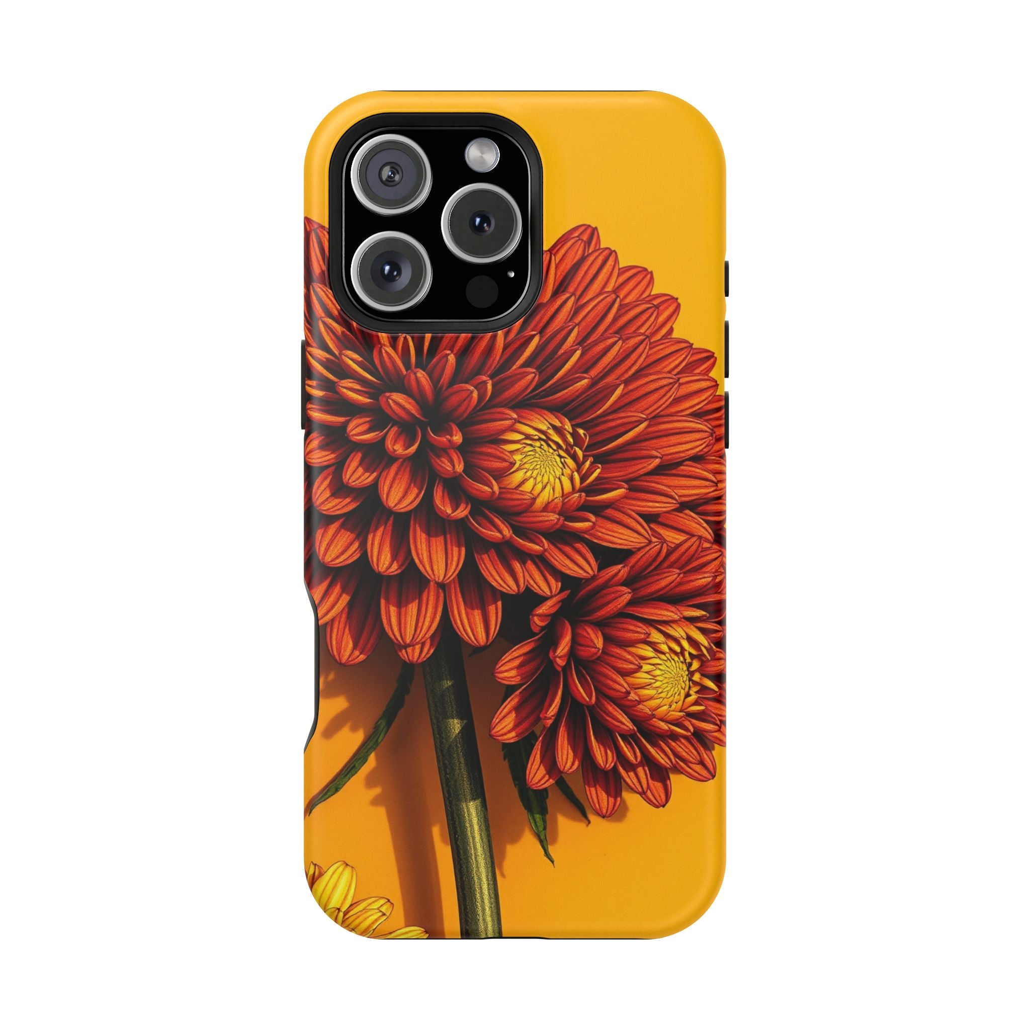 iPhone Mustard And Rust Ranunculus Stack Slim Everyday iPhone 14 · iPhone Case