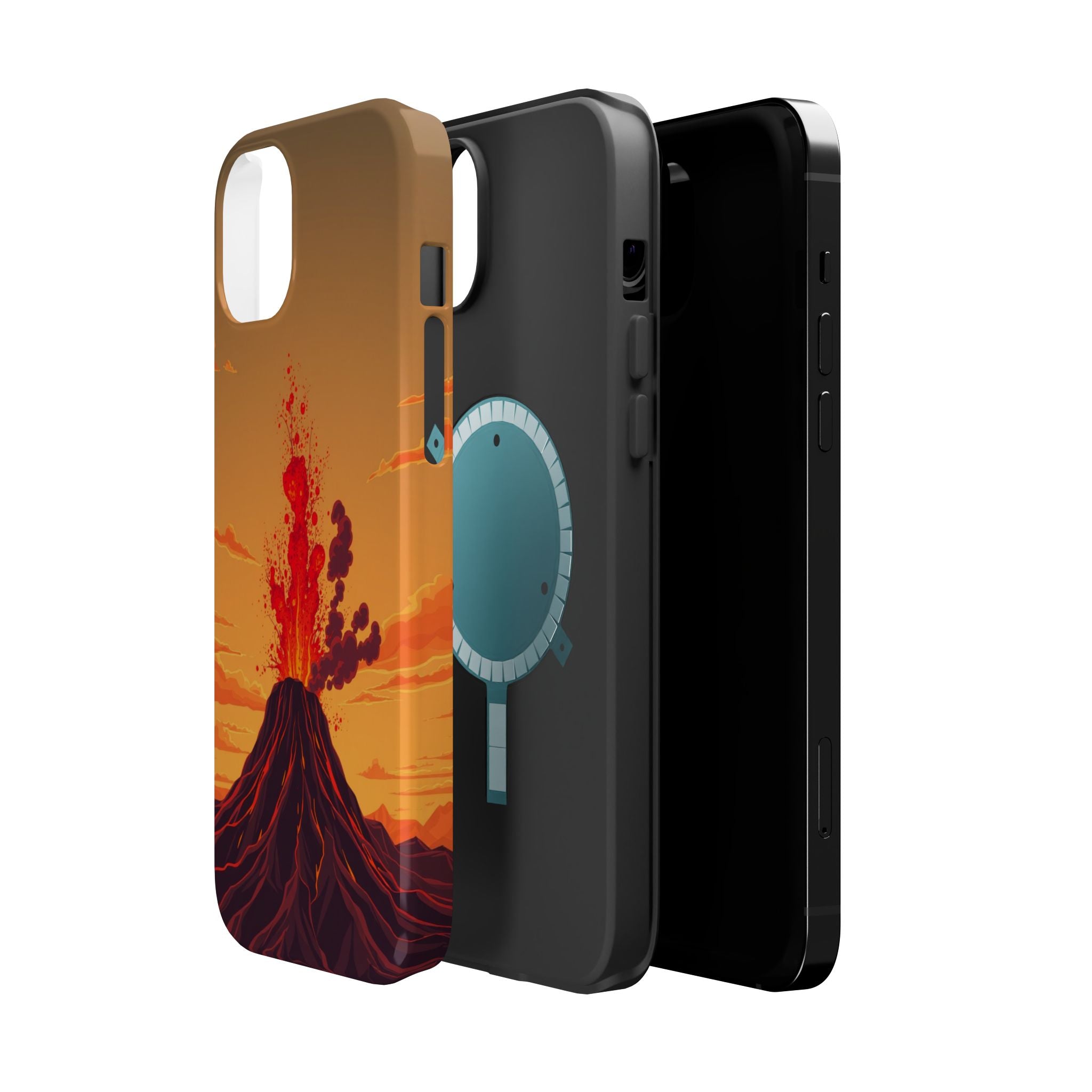 iPhone Sunset Amber And Peach Volcanic Eruption Soft iPhone Finish · iPhone Case